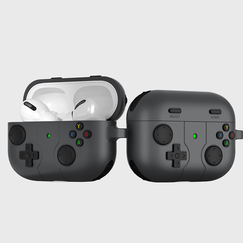 Gaming Console Keychain - เคสซิลิโคนสำหรับหูฟัง Airpods 4 3 พร้อมพวงกุญแจ เคสป้องกันฝุ่นสำหรับคอนโซลเกม