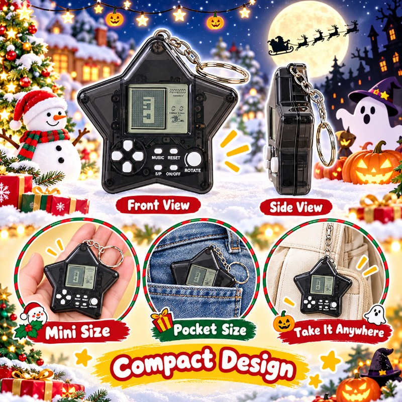 เครื่องเล่นเกม Tetris สไตล์คลา - Gaming Console Keychain บทวิจารณ์และราคา